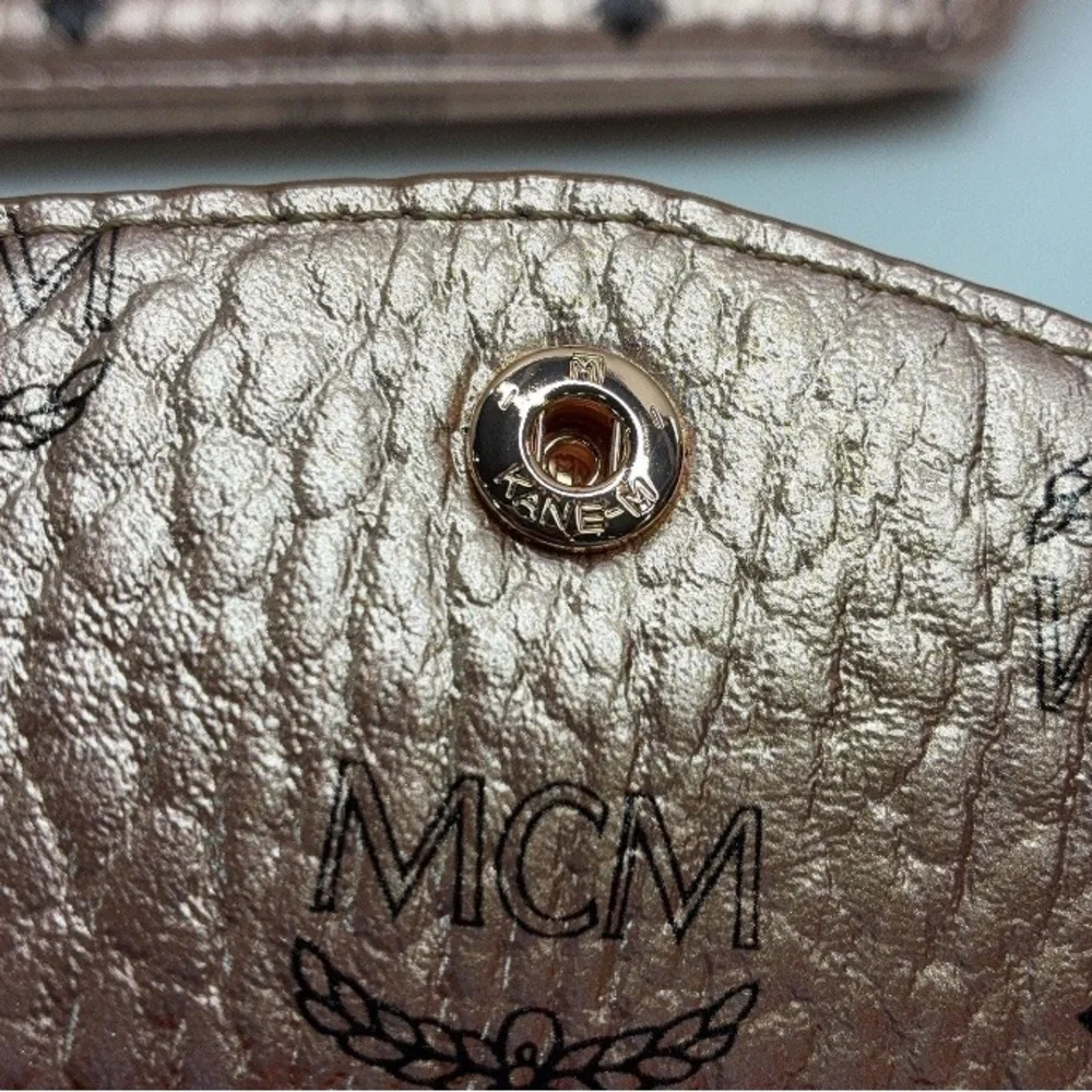 MCM Reversible Large Metallic Visetos Canvas Shopper Tote - Picture 10 of 15